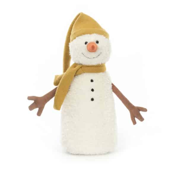 Jellycat Kerst Knuffel Lenny Snowman Yellow - Sneeuwpop Geel Small