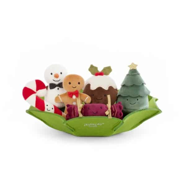 Jellycat Kerst Knuffel Festive Folly Tray - Presentatie blad