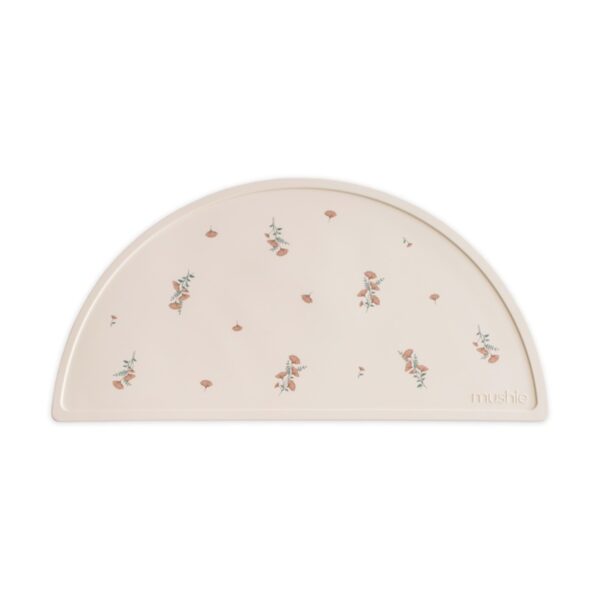 Mushie Placemat Siliconen - Pink Flowers