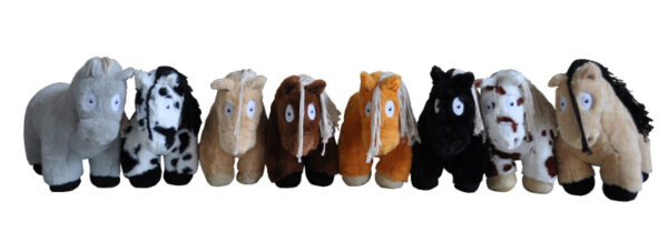 Crafty Pony Paarden Knuffel Bruin met Witte Manen (48 cm) incl. instructieboekje