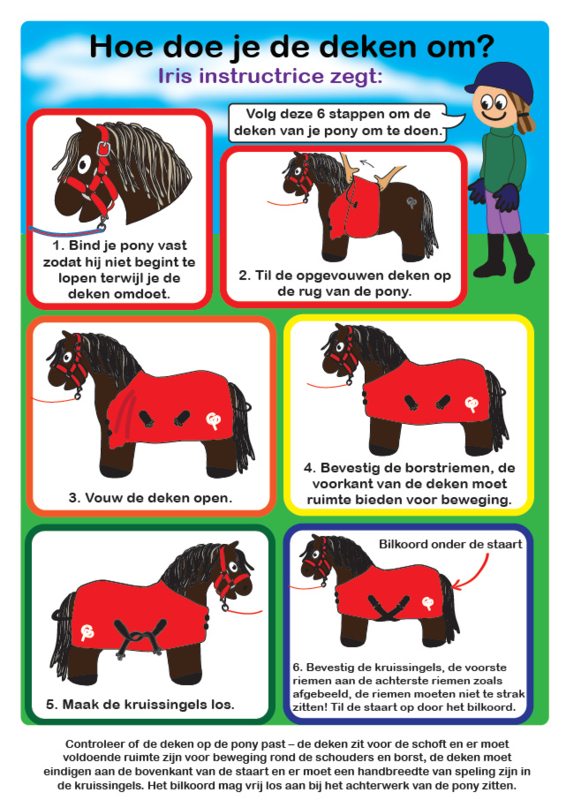 Crafty Ponies Fleecedeken Rood incl. instructieboekje