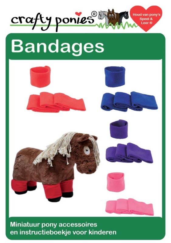 Crafty Ponies Bandages Paars incl. instructieboekje