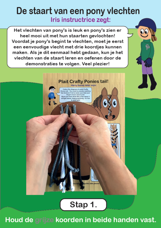Crafty Ponies Vlecht Staart Bord incl. instructieboekje