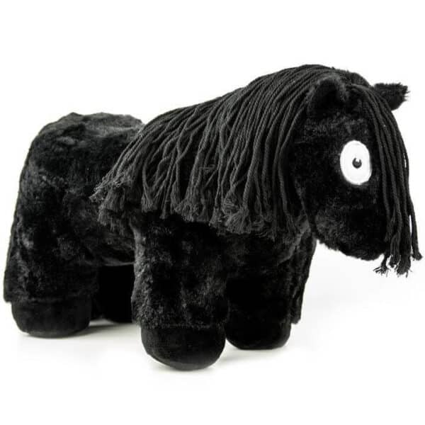 Crafty Pony Paarden Knuffel Zwart met Zwarte Manen (48 cm) incl. instructieboekje