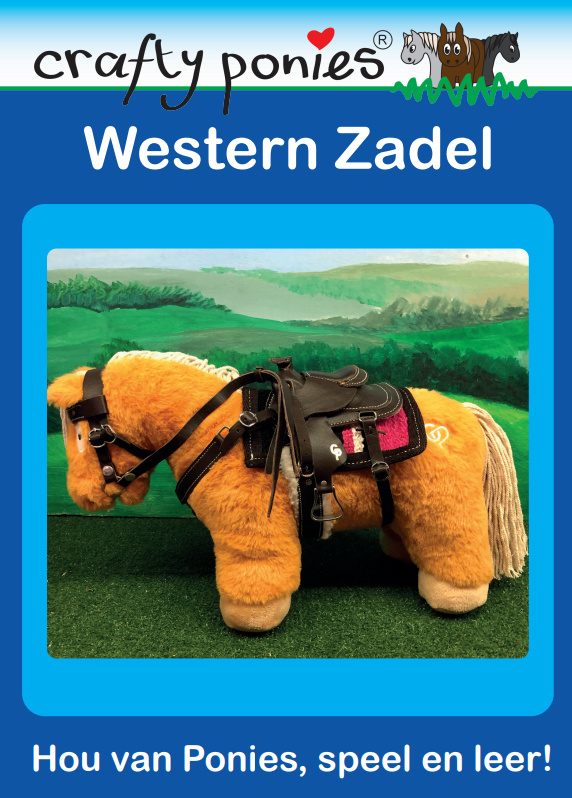 Crafty Ponies Western Zadel en Borsttuig incl. instructieboekje