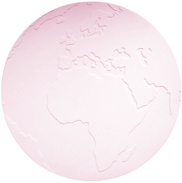 KG Design Placemat Atlas Wereldbol - Roze (op=op)