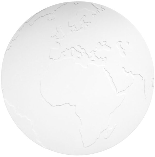 KG Design Placemat Atlas Wereldbol - Wit (op=op)