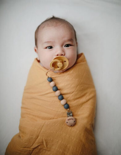 Mushie Hydrofiele Doek XL Swaddle - Tradewinds