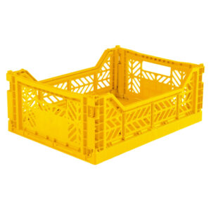 AyKasa Folding Crate Midi Box - Yellow