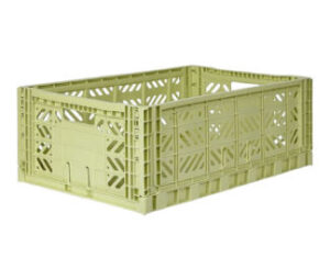 AyKasa Folding Crate Maxi Box - Lime Cream