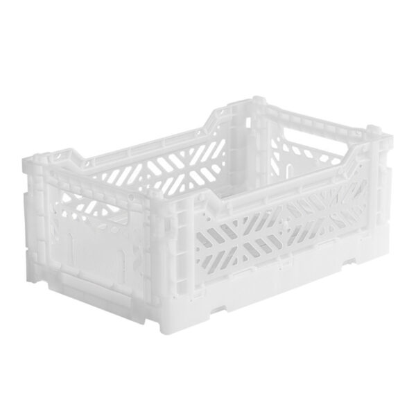AyKasa Folding Crate Mini Box - White