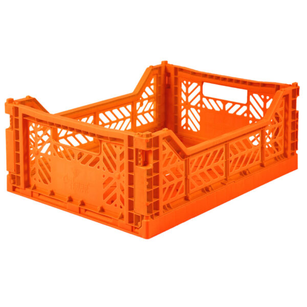 AyKasa Folding Crate Midi Box - Orange