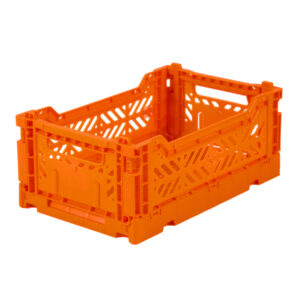 AyKasa Folding Crate Mini Box - Orange