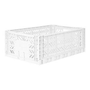 AyKasa Folding Crate Maxi Box - White