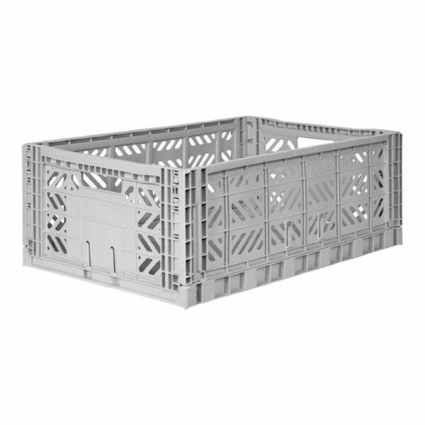 AyKasa Folding Crate Maxi Box - Grey