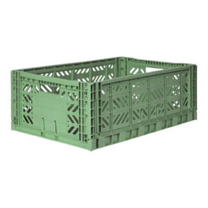 AyKasa Folding Crate Maxi Box - Almond Green