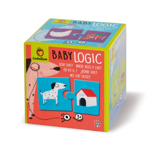 Ludattica Puzzel Baby Logic - Wie Woont Waar ? + 3jaar