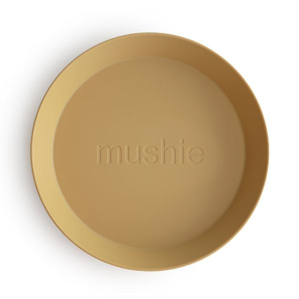 Mushie Bord Rond (set van 2) - Mustard
