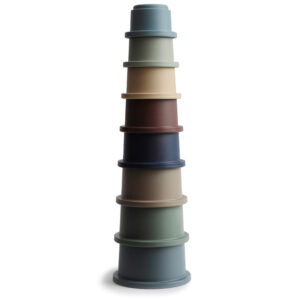 Mushie Stapeltoren Stacking Cups - Forest
