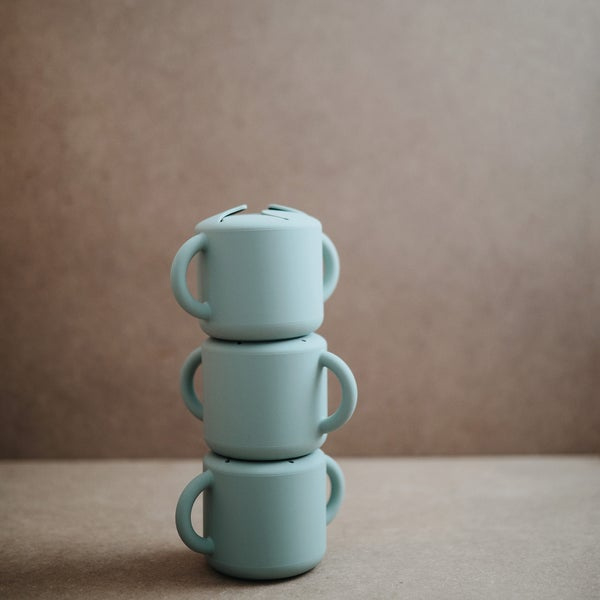 Mushie Snack Cup - Cambridge Blue