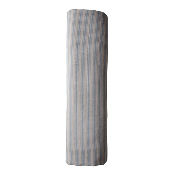 Mushie Hydrofiele Doek XL Swaddle - Blue Stripes