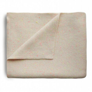 Mushie Deken Knitted Confetti Baby Blanket - Peach