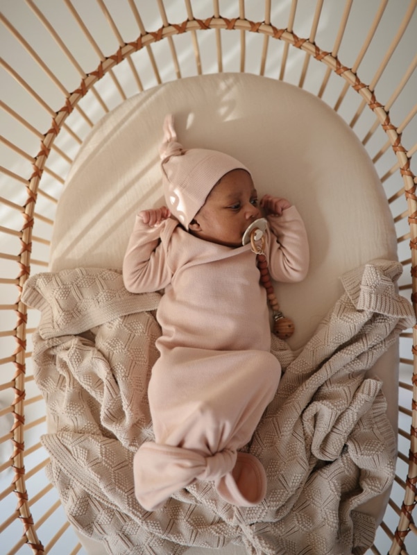 Mushie Babymuts Beanie Newborn - Cedar 0-3 maand