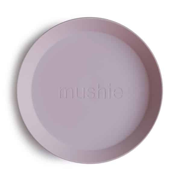 Mushie Bord Rond (set van 2) - Soft Lilac