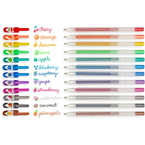 Ooly Gelpennen Glitter en Geur Yummy Yummy Gel Pens - 12 kleuren