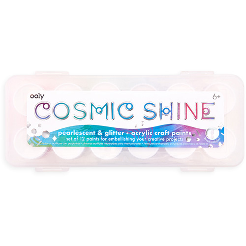 Ooly Acrylverf Cosmic Shine Set - 12 potjes