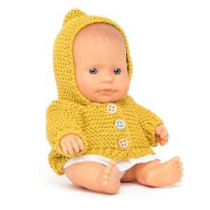 8231342 Miniland Babypop Europees Meisje Gekleed 21 cm 8413082313425