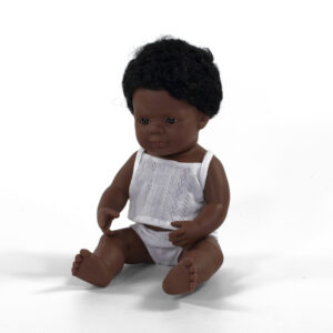 Miniland Pop Afro Amerikaans - Boy (38 cm)