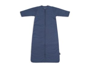 Jollein Slaapzak Basic Stripe afritsbare mouwen - Jeans Blue (90 cm)