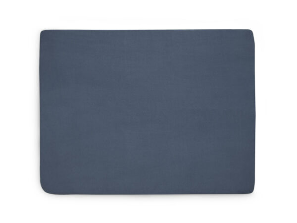 Jollein Hoeslaken Wieg Jersey - Jeans Blue (40 x 80/90 cm)