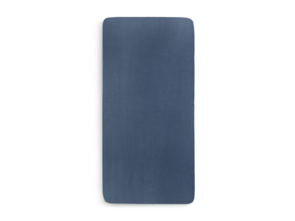 Jollein Hoeslakens Ledikant Jersey - Jeans Blue (60 x 120 cm) (set van 2)