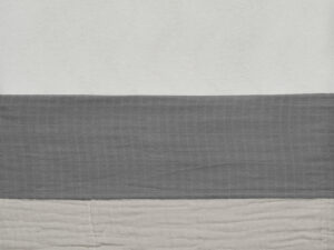 Jollein Wieg Laken Wrinkled Katoen - Storm Grey (75 x 100 cm)