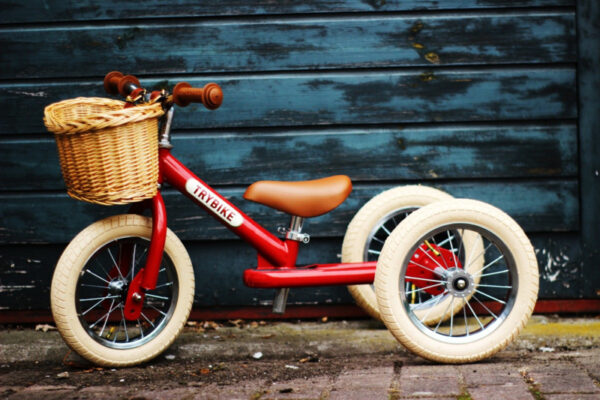 Trybike Steel Loopfiets - Vintage Rood