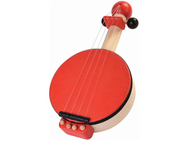 Plantoys Houten Muziekinstrument Banjo - Rood (op=op)