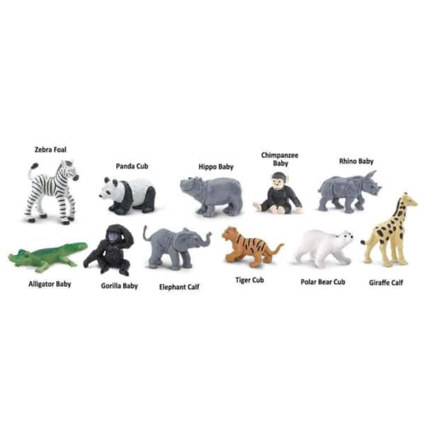 Safari Speelfiguren Toob Set - Baby's Dierentuin Dieren