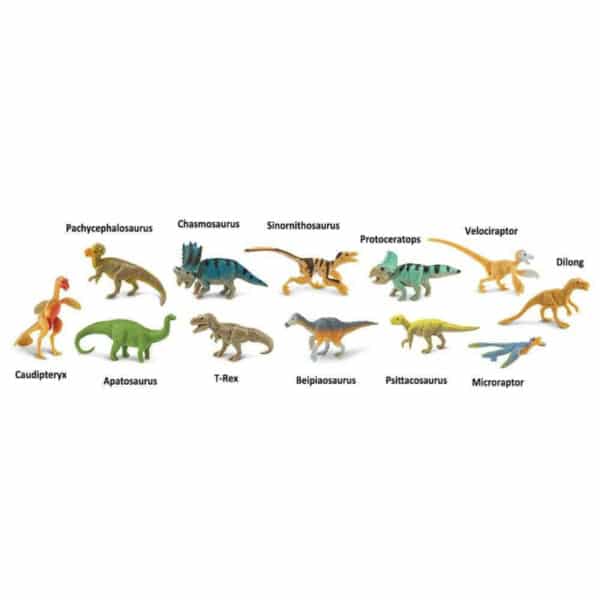 Safari Speelfiguren Toob Set - Gevederde Dino's