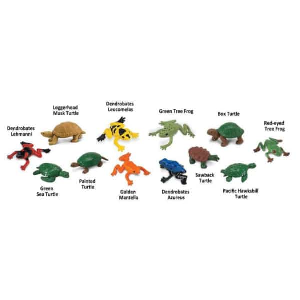 Safari Speelfiguren Toob Set - Schildpadden en Kikkers