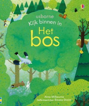 Uitgeverij Usborne Kijk binnen in het Bos +1jr