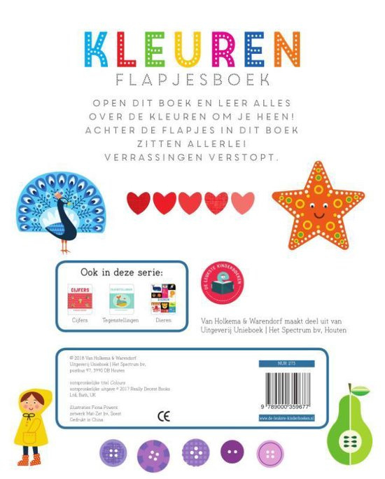 Uitgeverij Unieboek Kleuren Flapjesboek + 2jr