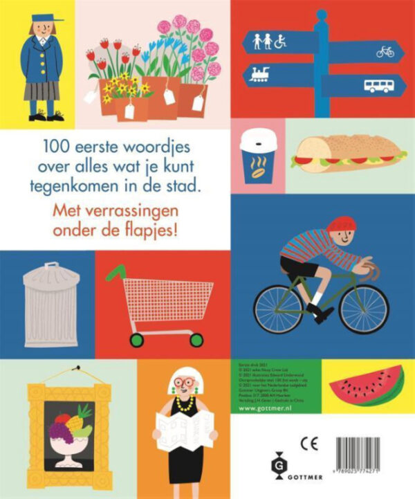 Uitgeverij Gottmer 100 eerste woordjes in de stad (karton) + 2jr