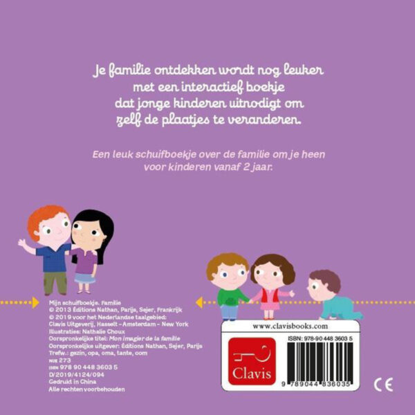 Uitgeverij Clavis Schuifboekje - Familie +2jr
