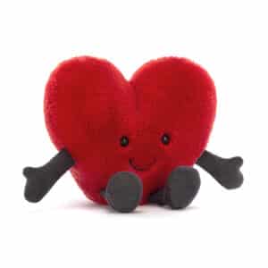 A6REDH Jellycat Amuseable Knuffel Hartje - Red Heart Little 670983150117 (1)