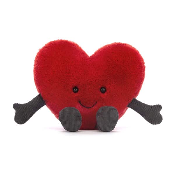 A6REDH Jellycat Amuseable Knuffel Hartje - Red Heart Little 670983150117 (2)