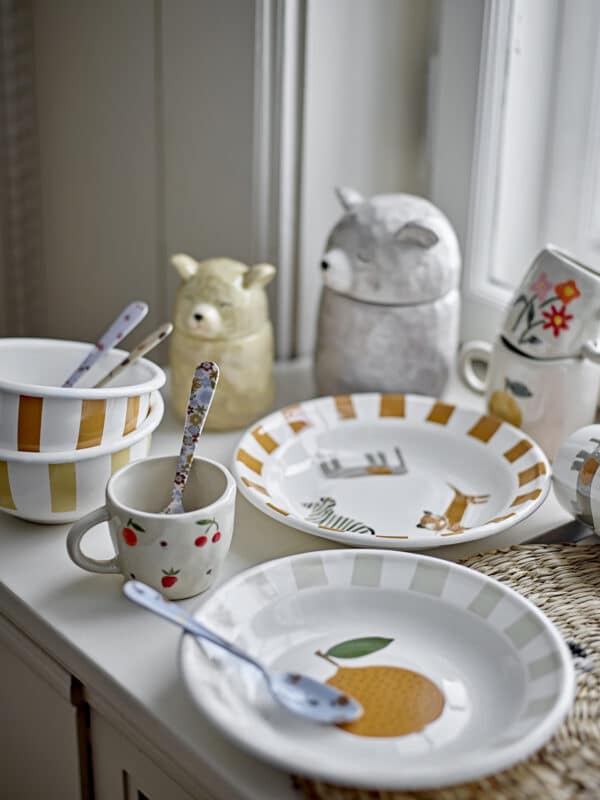 Bloomingville Kinderservies Set Emaille Agnes Oranje 5711173330515