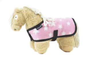 CP360 Crafty Ponies Veulen Fleecedeken Baby Roze Ster bij Grasonderjevoeten.nl