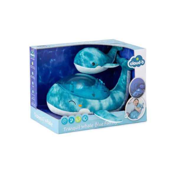 Cloud B Tranquil Whale Familie Blauw Walvis Muzikale Babyprojector 3700552320096